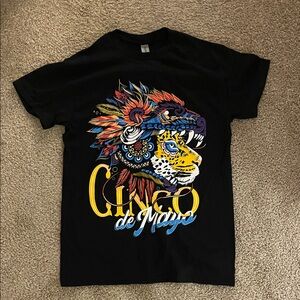Cinco De Mayo Cancun Black Heavy Cotton T-Shirt